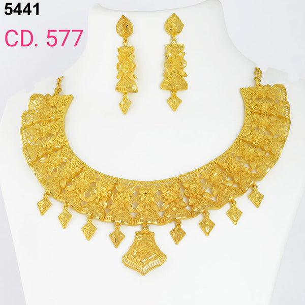 MR Jewellery Forming Gold Plated Necklace Set