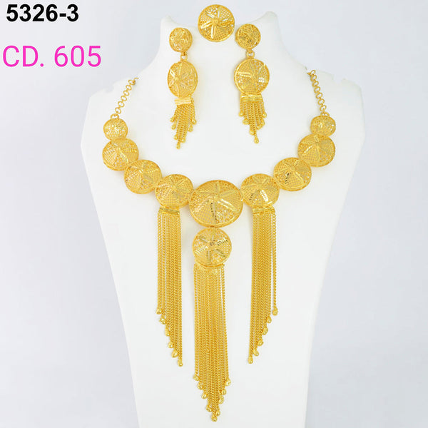 MR Jewellery Forming Gold Plated Necklace Set