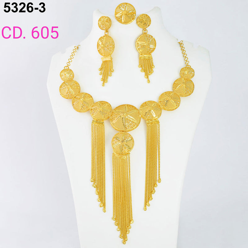 MR Jewellery Forming Gold Plated Necklace Set