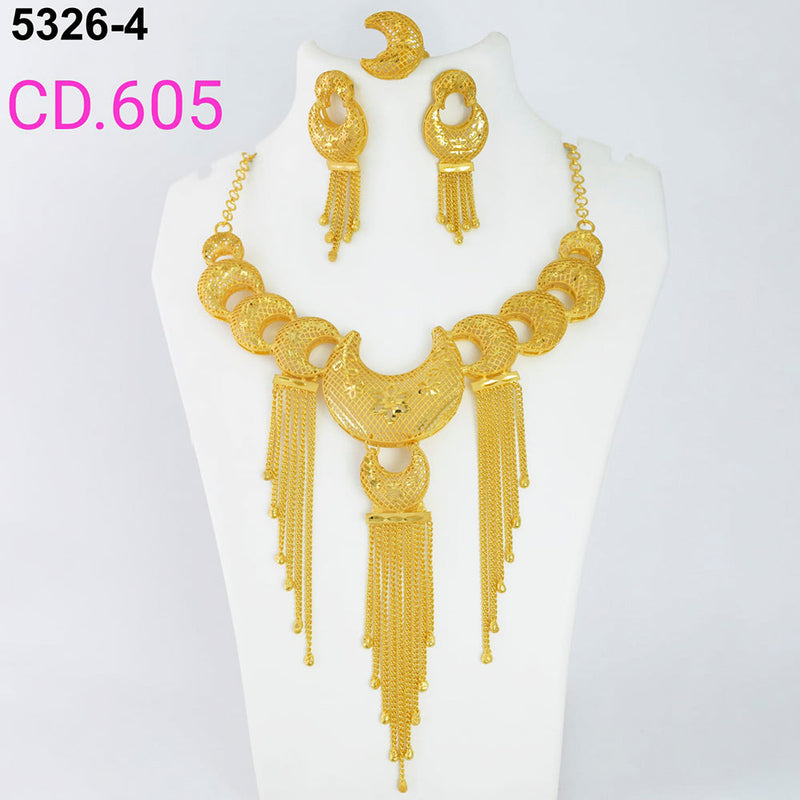 MR Jewellery Forming Gold Plated Necklace Set