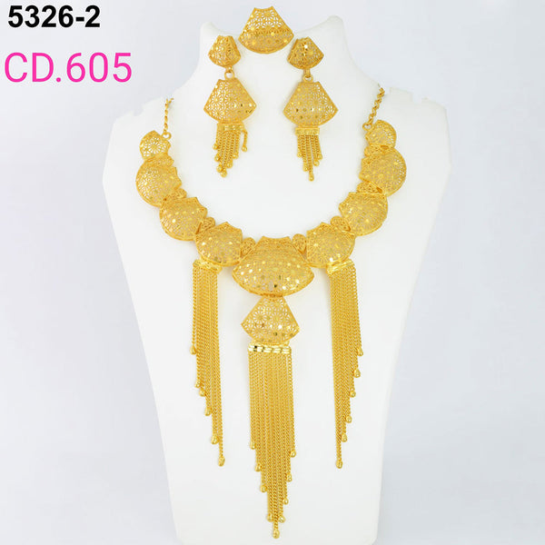 MR Jewellery Forming Gold Plated Necklace Set