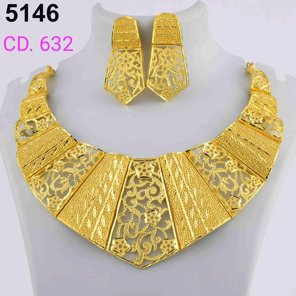 MR Jewellery Forming Gold Plated Necklace Set