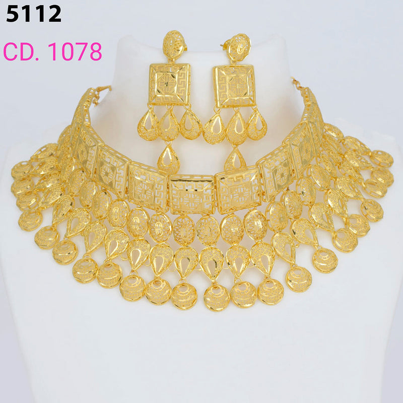 MR Jewellery Forming Gold Plated Necklace Set