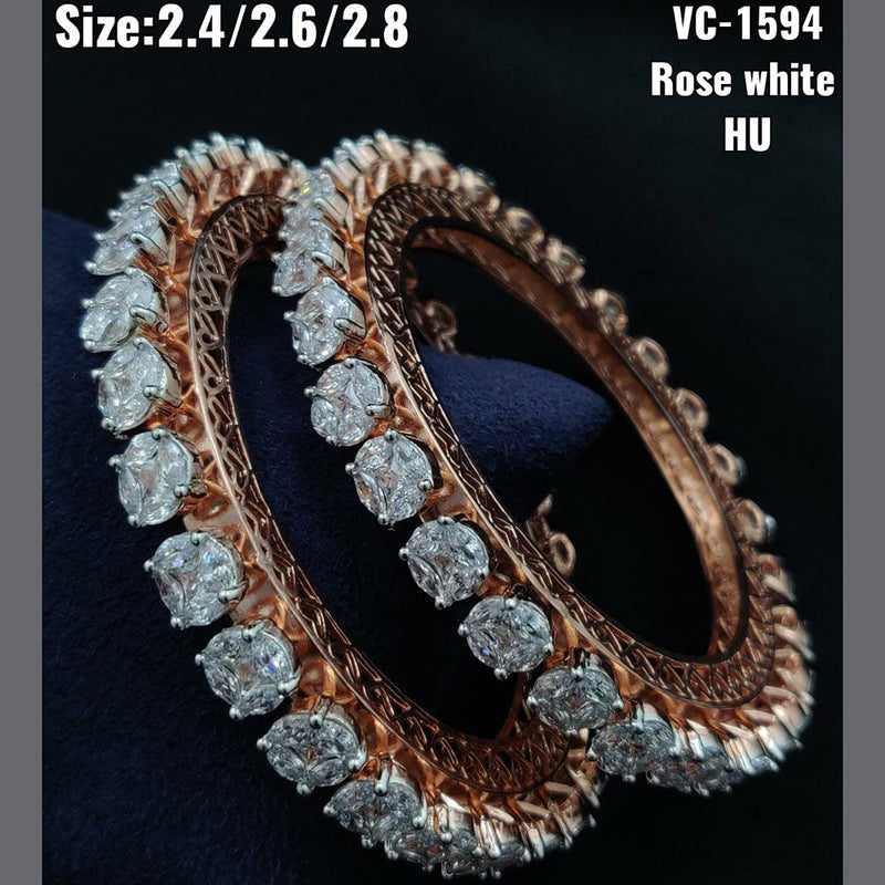 Vivah Creations  AD Stone Bangles Set