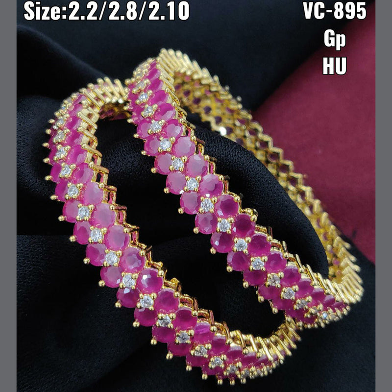 Vivah Creations  AD Stone Bangles Set