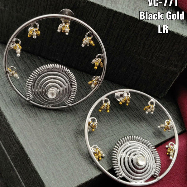 Vivah Creation Silver Plated Dangler Earrings