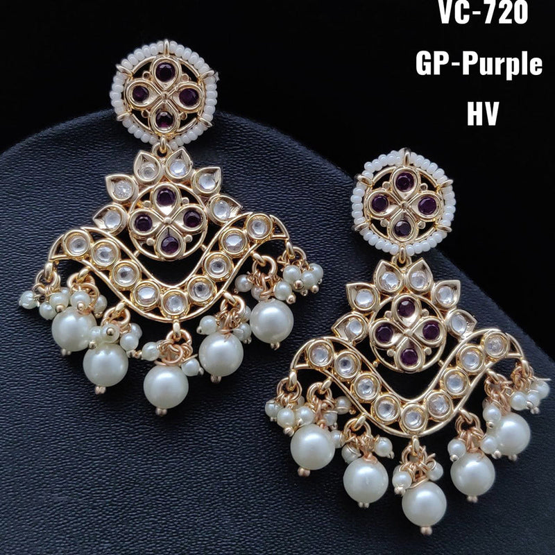 Vivah Creation Kundan Dangler Earrings