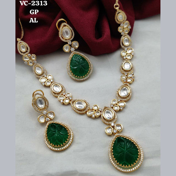 Vivah Creations Gold Plated Kundan Necklace Set