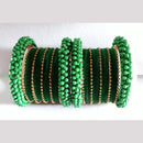 Ravechi Art Gold Plated Velvet Bangles Set