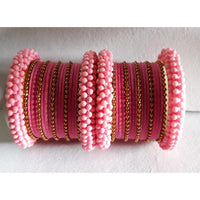 Ravechi Art Gold Plated Velvet Bangles Set