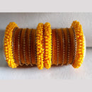 Ravechi Art Gold Plated Velvet Bangles Set