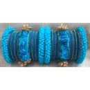 Ravechi Art Gold Plated Velvet Bangles Set