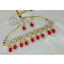 Akruti Collection Gold Plated Mirror Necklace Set