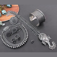 Akruti Collection Oxidised Plated Combo Set