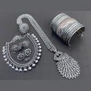 Akruti Collection Oxidised Plated Combo Set