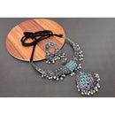 Akruti Collection Oxidised Plated Necklace Set