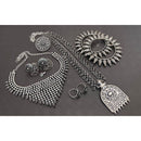 Akruti Collection Oxidised Plated Combo Set