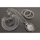 Akruti Collection Oxidised Plated Combo Set