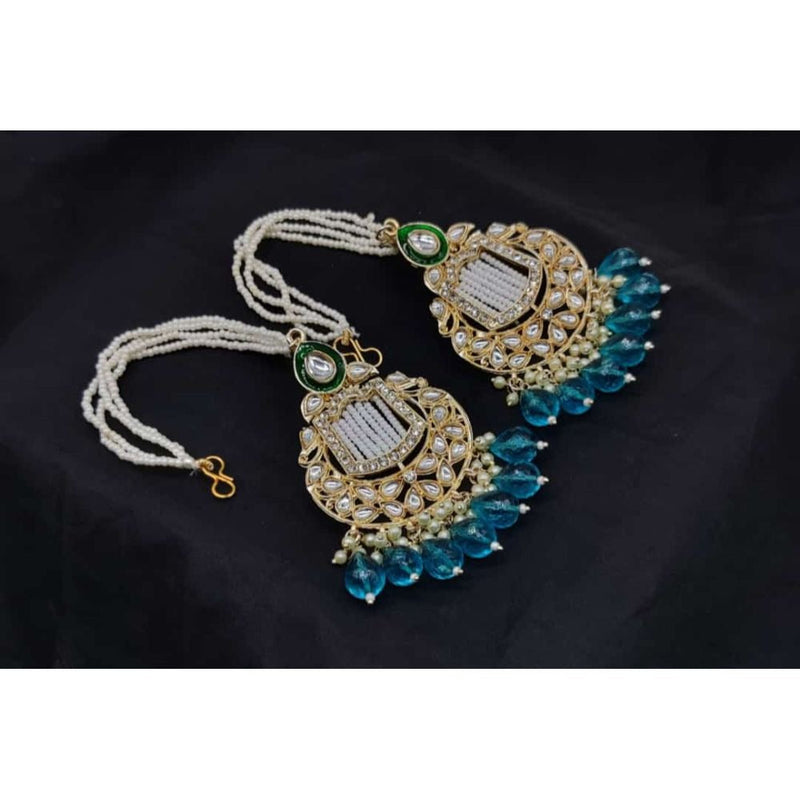 Akruti Collection Gold Plated Kanchain Earrings