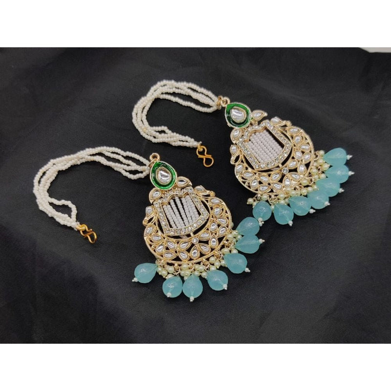 Akruti Collection Gold Plated Kanchain Earrings