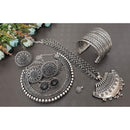 Akruti Collection Oxidised Plated Combo Set