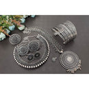 Akruti Collection Oxidised Plated Combo Set