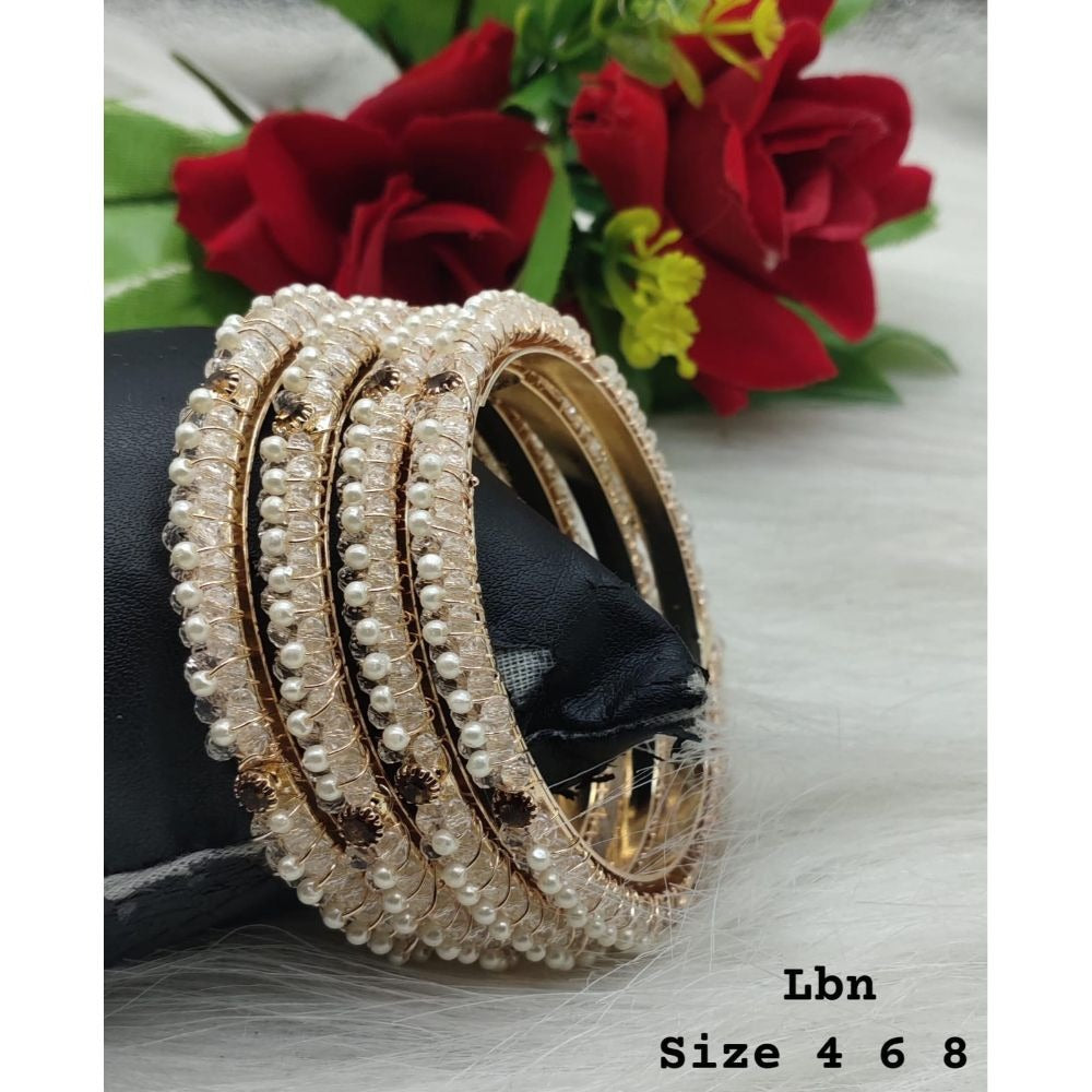 Akruti Collection Gold Plated Bangles Set