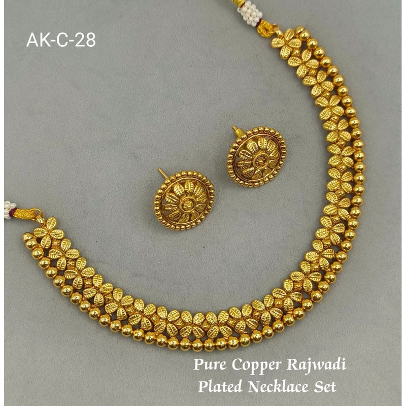 Akruti Collection Copper Plated Necklace Set