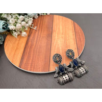 Akruti Collection Oxidised Plated Dangler Earrings