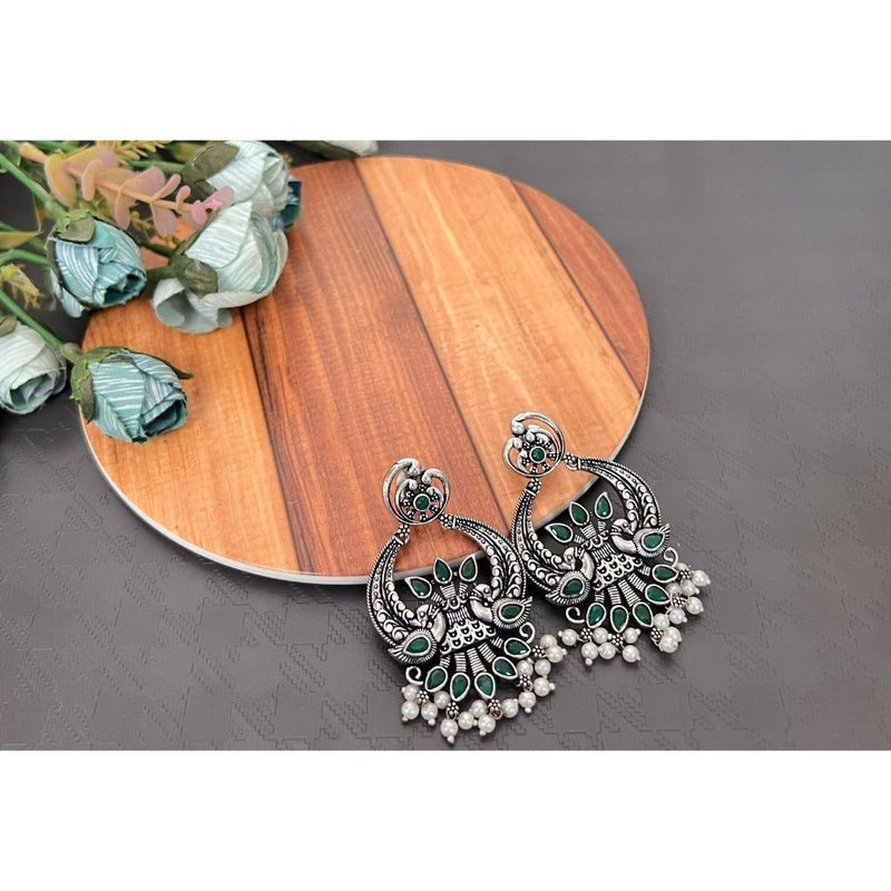 Akruti Collection Oxidised Plated Dangler Earrings