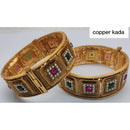 Akruti Collection Gold Plated Openable Kada