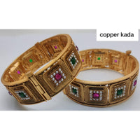 Akruti Collection Gold Plated Openable Kada