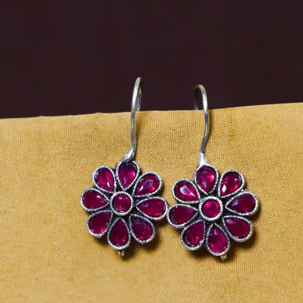 Akruti Collection Oxidised Plated Dangler Earrings