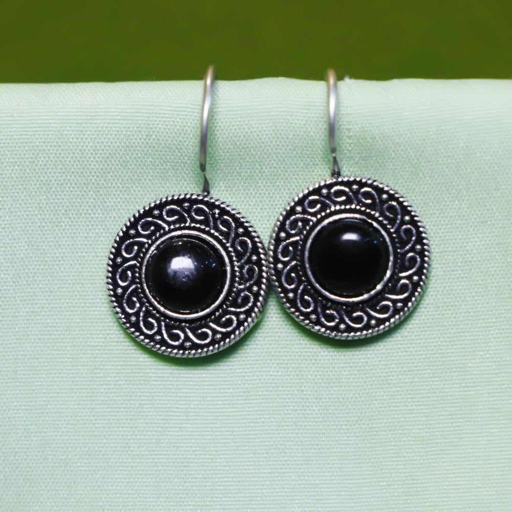 Akruti Collection Oxidised Plated Dangler Earrings