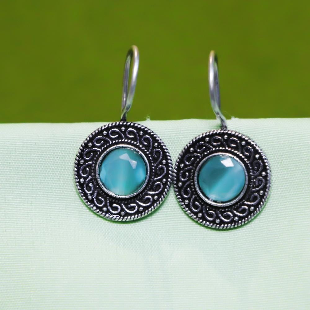 Akruti Collection Oxidised Plated Dangler Earrings