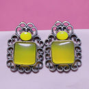 Akruti Collection Oxidised Plated Pota Stone Dangler Earrings
