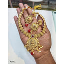 Akruti Collection Gold Plated Temple Necklace Set