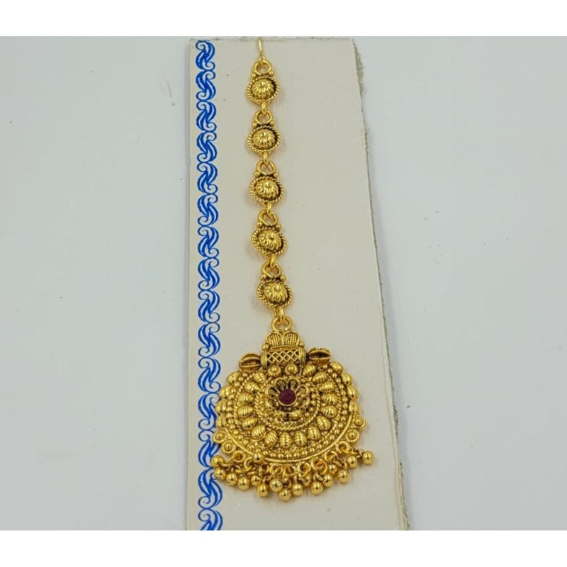 Akruti Collection Gold Plated Maangtikka