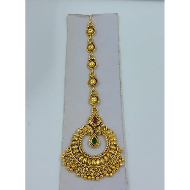 Akruti Collection Gold Plated Maangtikka