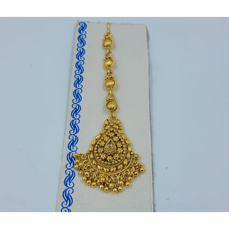 Akruti Collection Gold Plated Maangtikka