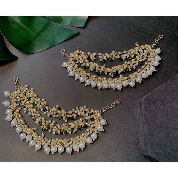 Akruti Collection Gold Plated Pearl Kanchain