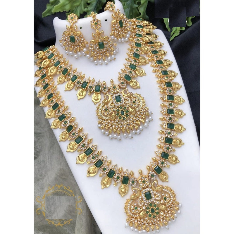 Akruti Collection Gold Plated Necklace Set