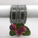 Star Bangles Silver Plated Bangle Set