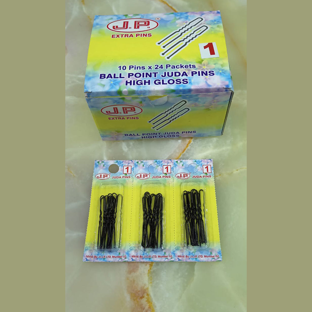 JP Hair Pins Jura / U Pin Blister Pack No 1