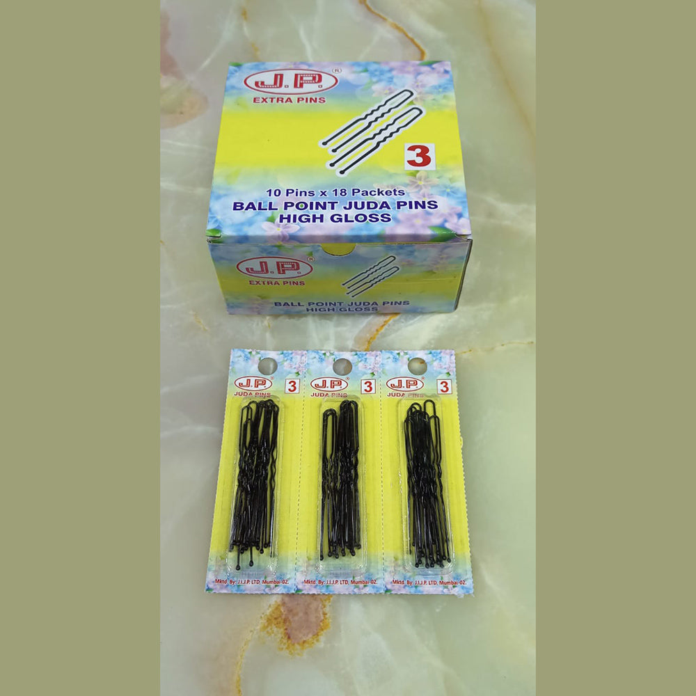 JP Hair Pins Jura / U Pin Blister Pack No 3