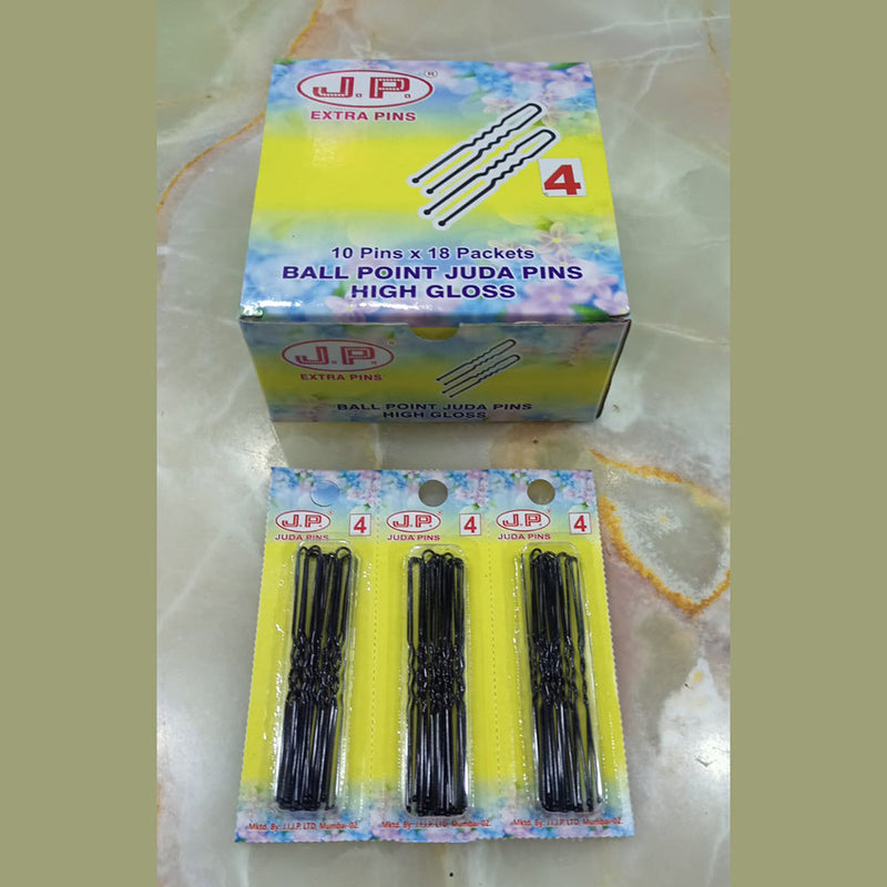 JP Hair Pins Jura / U Pin Blister Pack No 4