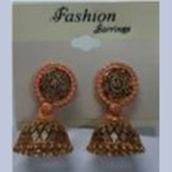 Infinity Jewels Gold Plated Jhumki Earrings