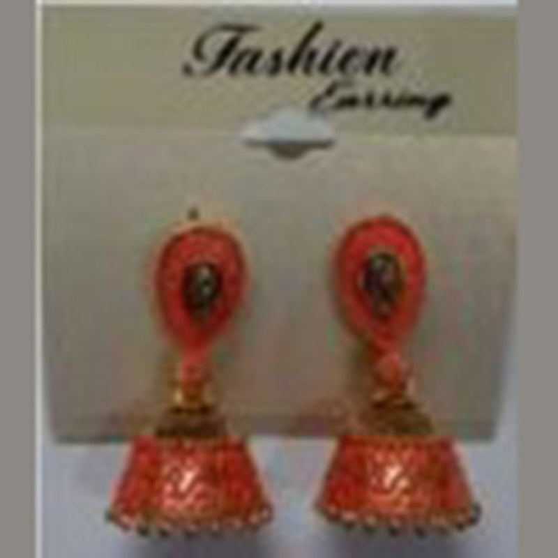 Infinity Jewels Gold Plated Jhumki Earrings