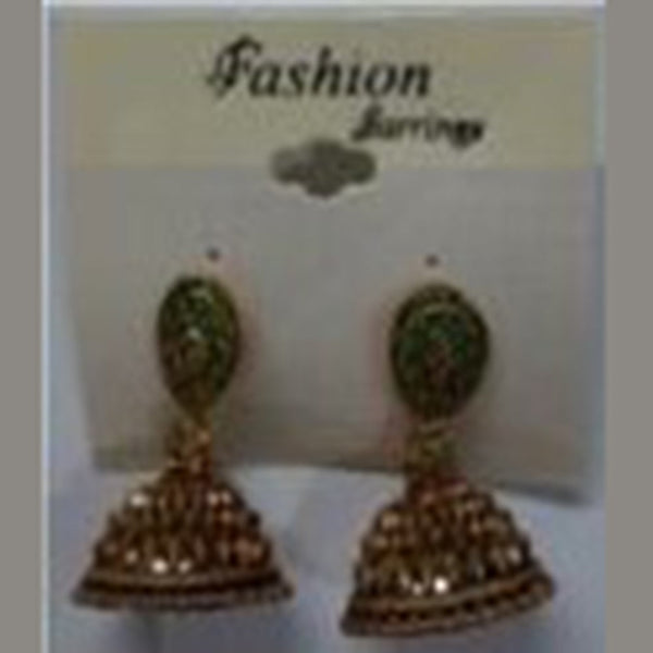 Infinity Jewels Gold Plated Jhumki Earrings