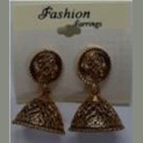 Infinity Jewels Gold Plated Jhumki Earrings